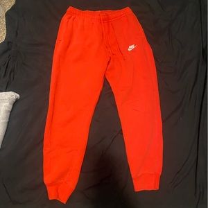 red nike sweatpants